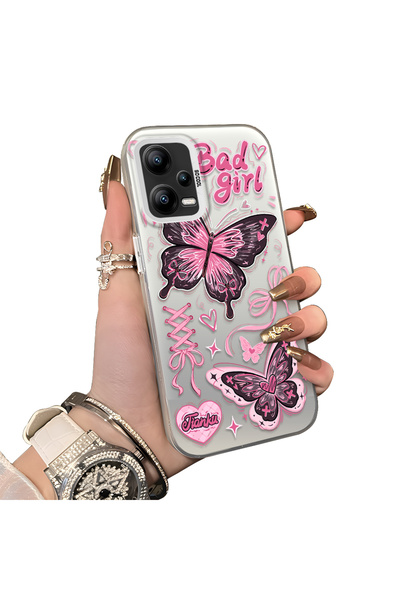 ucuc حافظة حماية من الصدمات ذات سطح لامع فضي اللون متوافقة مع هاتف Xiaomi Poc...