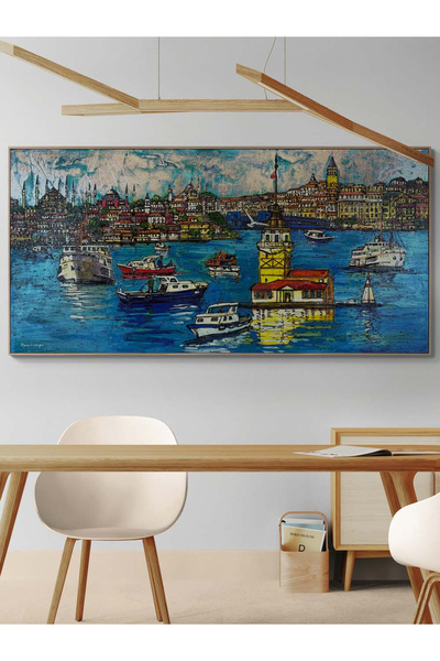 Simurg Sanatevi İstanbul’un Kalbi Yağlı Boya Tablosu