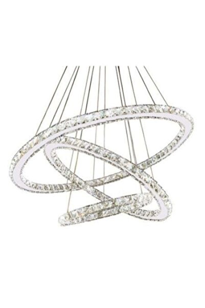 trandafi led LED Crystal Chandelier 3 Segments L8232A Remote Control 120w