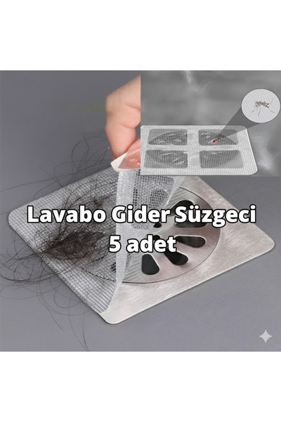 Enfa 5 ADET Pratik Banyo Gider Süzgeci Saç Yakalayıcı Süzgeç, Banyo Duş Gider...