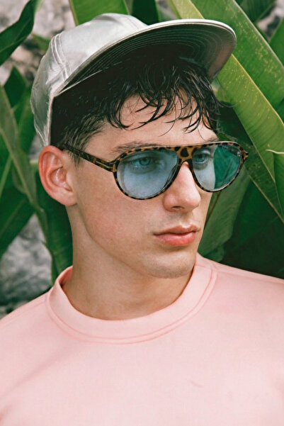 MACERATİ Cenny Unisex Leopard Frame Blue Sunglasses