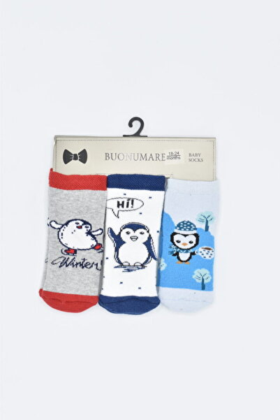 BUONUMARE Șosete pentru bebeluși cu pinguini