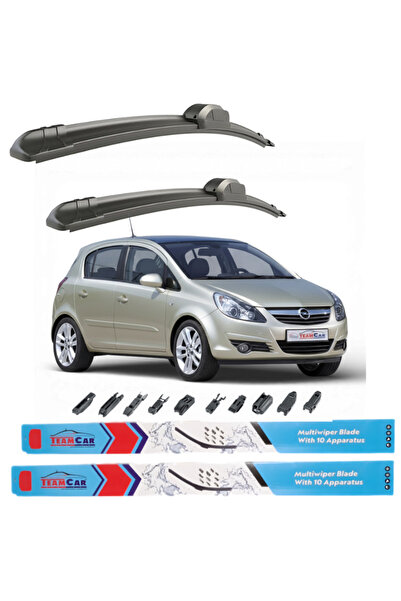 TEAMCAR Opel Corsa D 5 usi (2006-2010) Stergatoare TeamCar® – Set fata