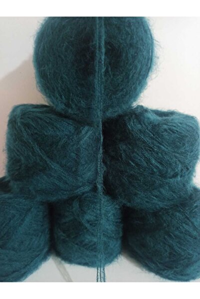 İPEK YÜN İPLİK DÜNYASI Elit Moher Knitting Yarn 3 Ply (Emerald Green) Mix 100Gr
