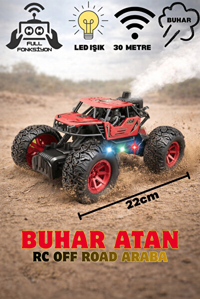 TRENDZONE Uzaktan Kumandalı Full Fonksiyon Şarjlı LED Işıklı Buhar Atan RC Of...