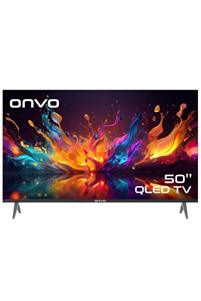 ONVO 50VQ90F3UA 55'' 127 Ekran Uydu Alıcılı 4K Ultra HD Google Smart QLED TV
