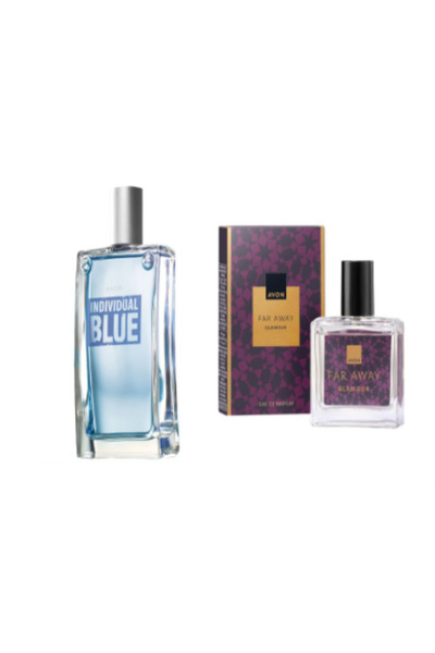 AVON Set EDP FAR AWAY GLAM and EDT Individual Blue, 30ml/100ml