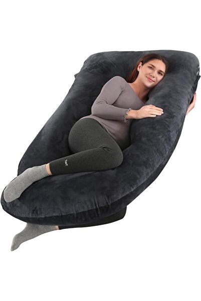 HYX وسائد الحمل، وسائد حمل بطول 180 سم، وسادة على شكل حرف U لكامل الجسم، وساد...