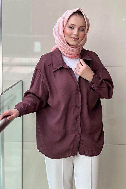 Mahal Casual Off-Shoulder Oversized Shirt