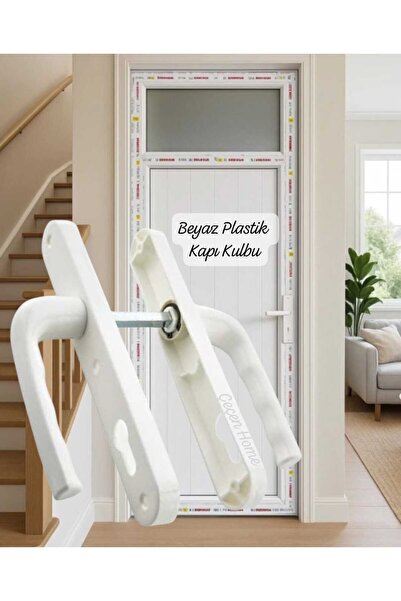ÇEÇEN HOME 2'Lİ Sert Plastik Kapı Kolu pimapen Banyo/WC Kapı Kolu Hafif Kapı ...