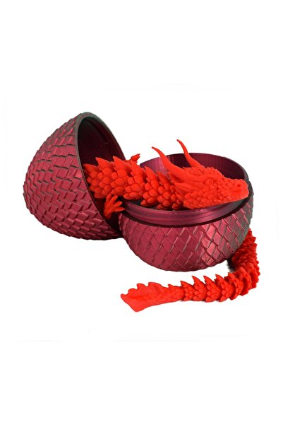 Sani Figurine Sani, Dragon in Egg 90 x 115 mm, Green, Red, Red