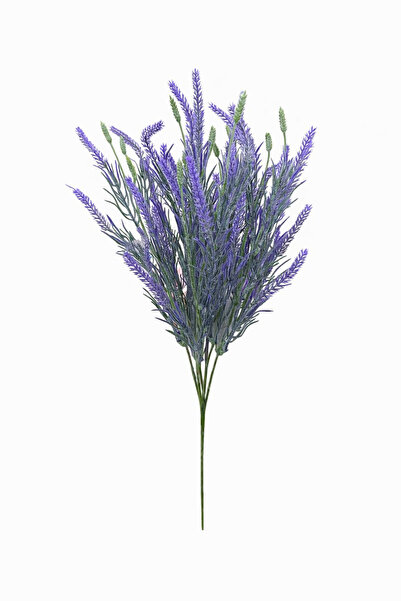 OEM Buchet artificial de lavandă decorativă bogată cu 5 fire și frunziș fin p...