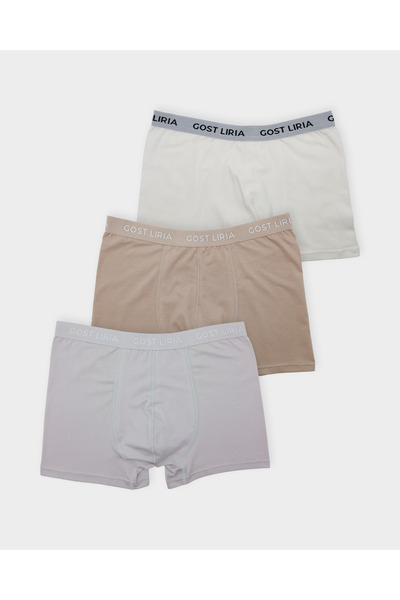 GOST LİRİA Boxeri pentru bărbați Earth Core – Pachet de 3 - Multicolor