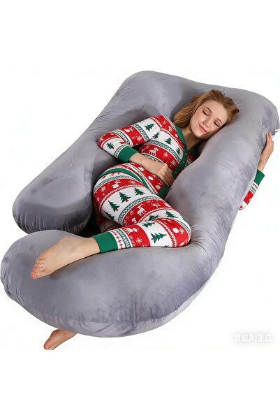 HYX وسادة حمل لكامل الجسم للنوم مع غطاء قابل للغسل وبارد، داعمة