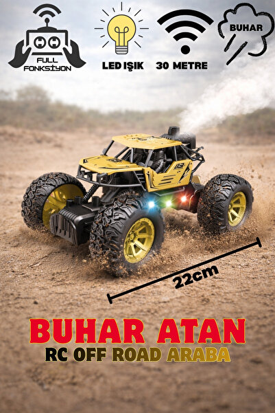 TRENDZONE Uzaktan Kumandalı Full Fonksiyon Şarjlı LED Işıklı Buhar Atan RC Of...