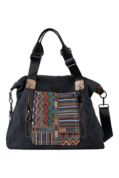 Guja C1020 Women's Denim Plaid Hand and Shoulder Bag