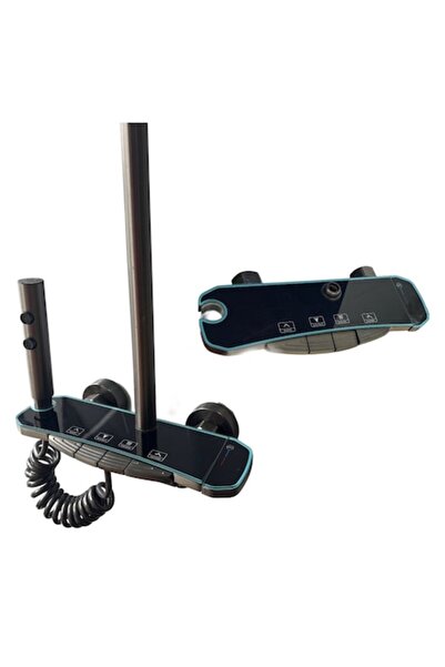 OEM Set de duș elegant, gri antracit, design modern, 4 funcții