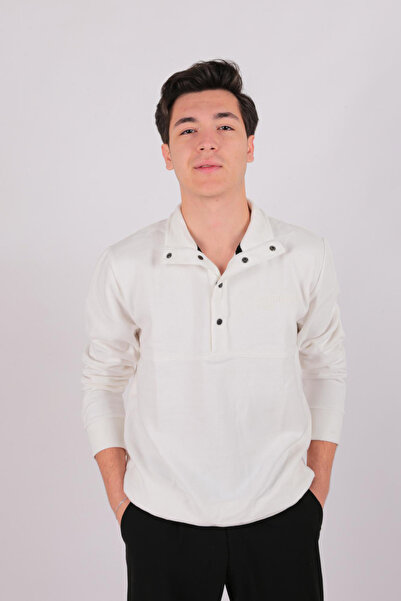 Five Pocket Fp24B2105 Hanorac pentru bărbați cu guler înalt și închidere cu c...