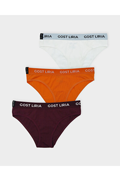 GOST LİRİA - Identity Women's Slip 3-Pack Multi-Colored