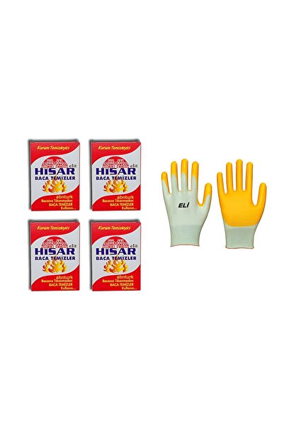 Ermiya Hisar 12 Kutu Baca Boru Temizleyici Baca Açıcı +1 Ad Eldiven Takımı