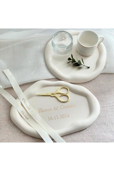 Özalp Decor Söz ,Nişan ,Damat Tepsisi Set -Dekoratif Sade Çok Amaçlı Sunumluk...