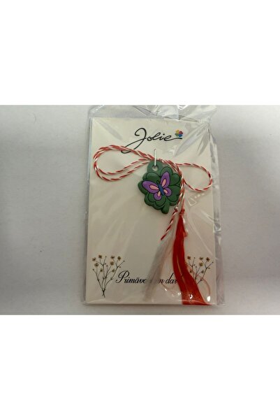 Flippy Rubber Martisor, Purple and Green Butterfly, Jolie