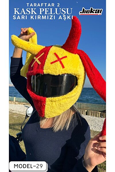 JK TARAFTAR GS KADIN KASK KILIFI,KASK SÜSÜ, MOTORSİKLET SEVİMLİ TARAFTAR GS ,...