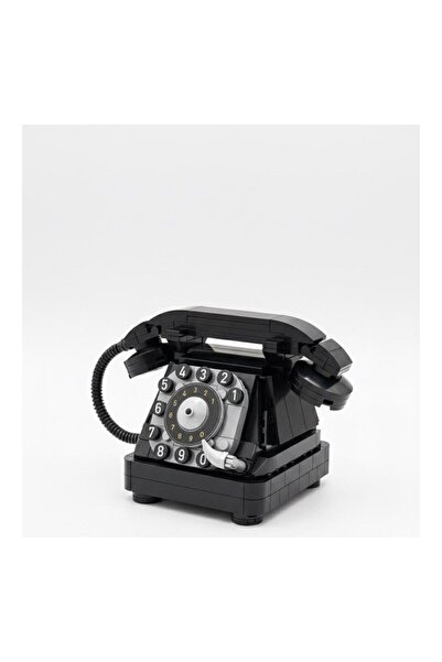 scntoys Miniblocks Vintage Çevirmeli Telefon Yapım Seti 240 Parça Eski Nostal...