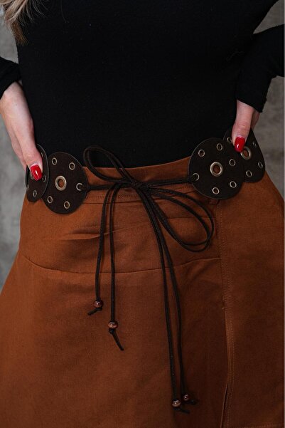 Desre Moda Encapsulated Suede Cowboy Belt Jacket Belt Shirt Belt Waist Belt