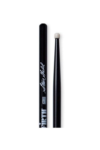 VIC FIRTH عصا الطبول الخاصة بستيف جاد (نايلون أسود) |   طلاء أسود - معيار الا...
