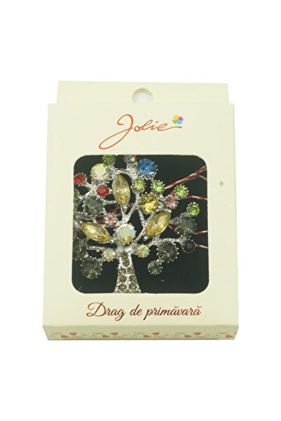 Flippy Jolie Multicolored Brooch, Stone Tree Model