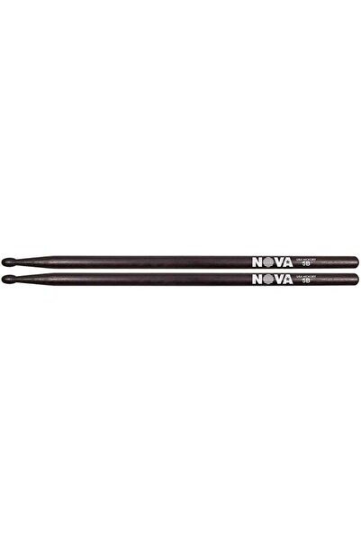 VIC FIRTH N5BB نوفا 5B باجيت أسود |   سلسلة اقتصادية - طلاء أسود - طرف خشبي