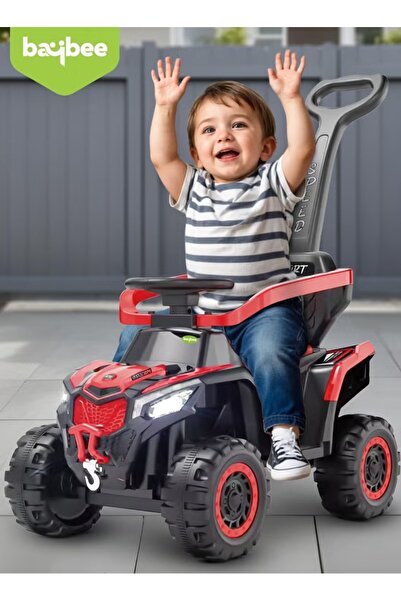 BAYBEE سيارة مونستر 2 في 1 للأطفال من عمر سنة إلى 3 سنوات، مزودة بمقبض دفع، و...