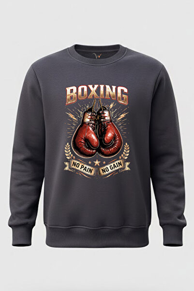 MODA Boxing Printed Athlete No Pain No Gain Boxing Gloves 100% Cotton Black 3...