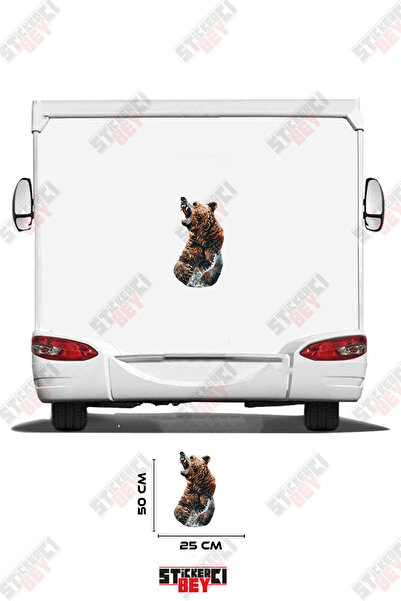 STİCKERCI BEY Sudan External Bear Visual Caravan Sticker Coating