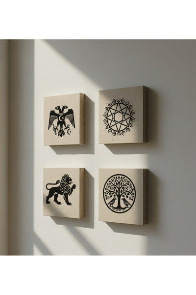 Etniky Taş Tablo Selçuklu Sembolleri