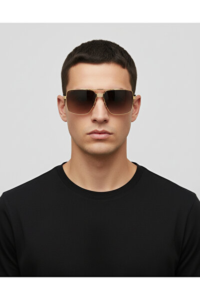 BLACK L168 C5 64 Men's Sunglasses