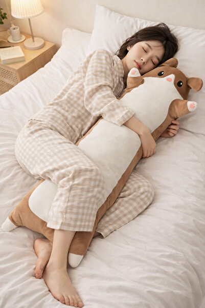 eco sepet Uzun Kedi Peluş Yastık, Uyku Arkadaşı Peluş, Bel Desteği Yastık Pel...