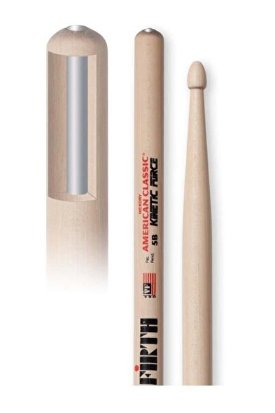 VIC FIRTH عصا طبل كينيتيك فورس V5BKF من كلاسيك أمريكان 5B |   مركز الوزن - ضر...