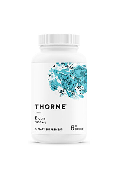 Thorne Biotin, 60 Capsules, Supports Skin, Hair, and Nerve Health