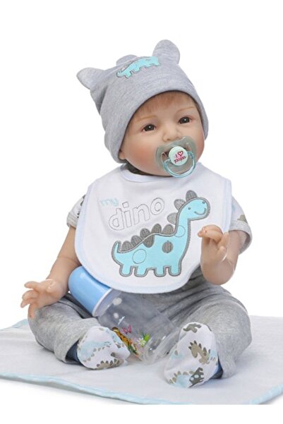 Primo Plus دمية طفل حديث الولادة مع لعبة احتضان مخملية بطول 22 بوصة ومفاصل ذر...