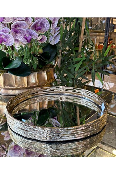 zepce design Dekoratif Gümüş Tepsi