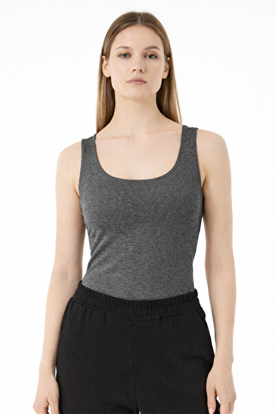 Justin Women's Thick Strap Flexible Basic Undershirt Cotton Daily Straight Fit