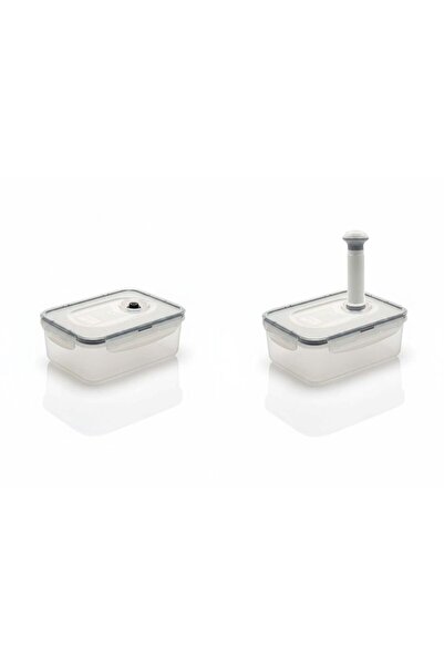 Altabi Mlock Vacuum Storage Container with Lid Set of 2 Including Vacuum 5000 ml