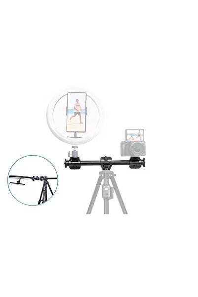 AZT Yunteng VCT-369 Yatay Tripod Sabitleyici Alüminyum Deve boynu Uzatma Kolu Crossbar