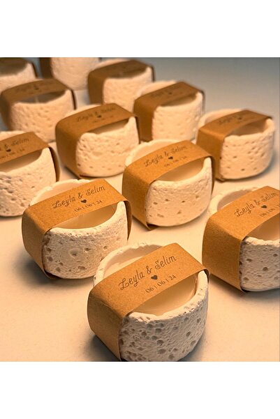 FİDAN PAZARI 20 adet traverten model mum