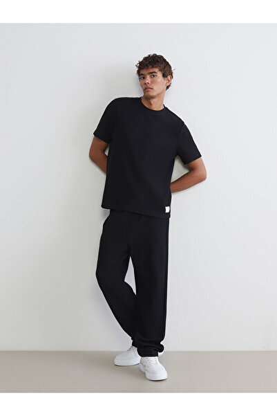 LC Waikiki Xside Black Comfortable Fit Men's Sweatpants W5M164Z8