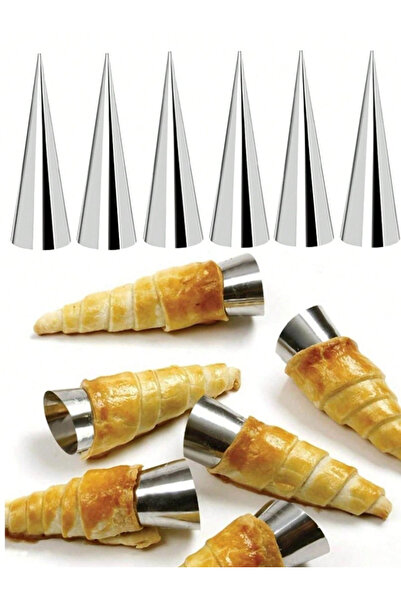 melt pastry & kitchen Külah Tatlısı Kalıbı 6'lı Set Boy 12cm