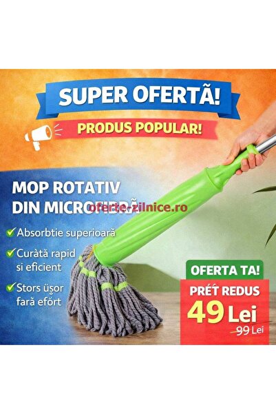 China Made Rotating Microfiber Mop – Efficient Floor Cleaning