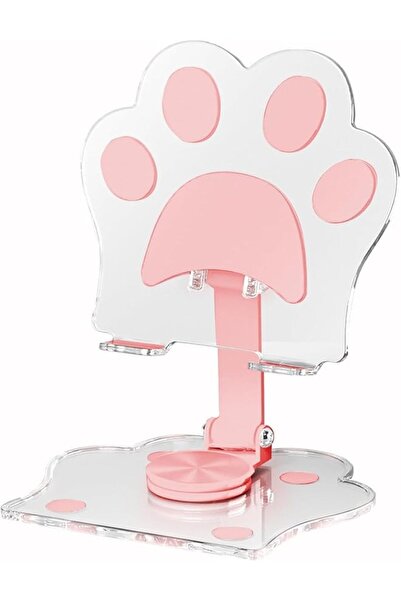 The Bros Cat Paw Acrylic Tablet Stand, Cartoon Transparent Acrylic Tablet Sta...